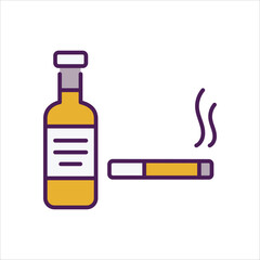 Tobacco icon editable stock vector stock