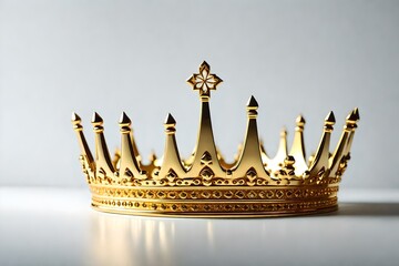 golden crown on white