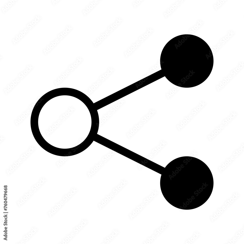 Poster this is the share icon from the ux and ui icon collection with an mixed style
