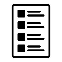 This is the Task List icon from the UX and UI icon collection with an mixed style © Winaldi