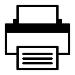 This is the Printer icon from the UX and UI icon collection with an mixed style