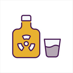 Toxic icon editable stock vector stock