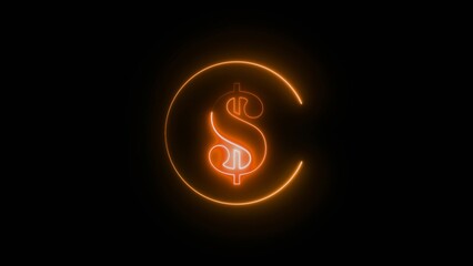 . Online banking and investment, currency exchange. Icon set, sign, silhouette for