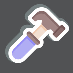 Sticker Hammer. related to Carpentry symbol. simple design editable. simple illustration