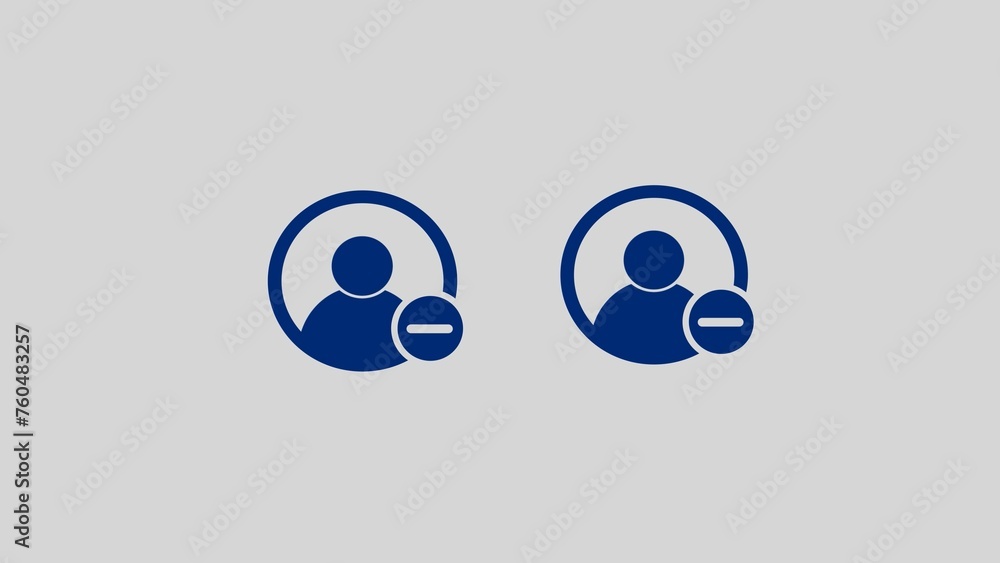 Poster user add icon with white background