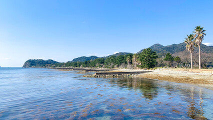 Obraz premium 山口県長門市の波の橋立