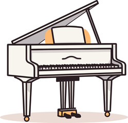 Rhapsody in Repertoire: Grand Piano Vector Elegance