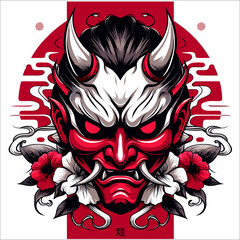 HANNYA MASK JAPANESE ART