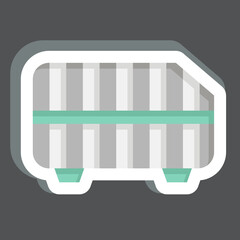 Sticker Air Filter. related to Car Parts symbol. simple design editable. simple illustration