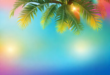 Summer Gradient Wallpaper, Gradient, Wallpaper, Summer, Seasonal, Sunny, Warm, Bright, Vibrant, Colorful, Relaxing, Tropical, Beach, Vacation, Leisure, AI Generated