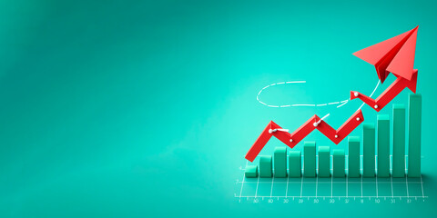 business graph showing growth