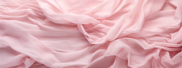 Soft Pink Fabric Texture with Gentle Folds