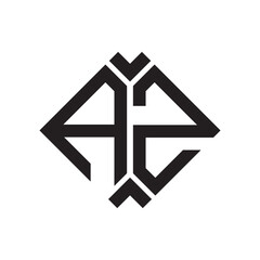 AZ letter logo design.AZ creative initial AZ letter logo design . AZ creative initials letter logo concept.