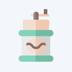 Icon Coffee Grinder. related to Coffee symbol. flat style. simple design editable. simple illustration