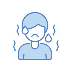 Dehydration icon editable stock vector stock