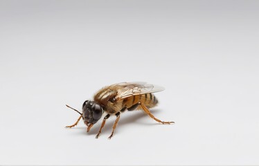 bee on white background