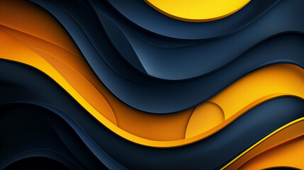 Dark Blue, Yellow vector background with bent lines. Bright sample with colorful bent lines, shapes. Pattern for websites, landing pages. - obrazy, fototapety, plakaty