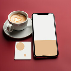 Maquette de smartphone vide pour vos pub et autre