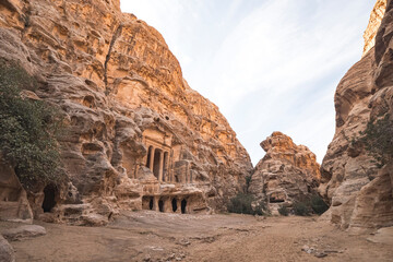 The archeological site of Little Petra, Jordan