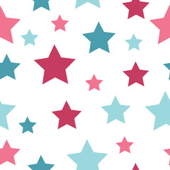 Obraz premium seamless background with bright neon stars