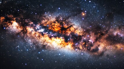 Celestial Majesty: The Grandeur of the Milky Way Galaxy Stretching Across the Cosmos
