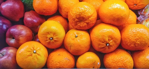 Orange fruit sold at the market