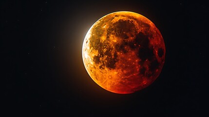 Lunar Eclipse: Earth's Shadow Overwhelms the Moon
 - obrazy, fototapety, plakaty