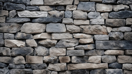 Obraz premium horizontal image of a stone wall background Generative AI