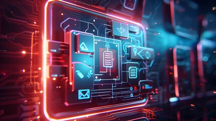 A Computer in a Futuristic Setting 