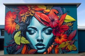A vibrant street art mural, showcasing the talent and creativity of local artists.
