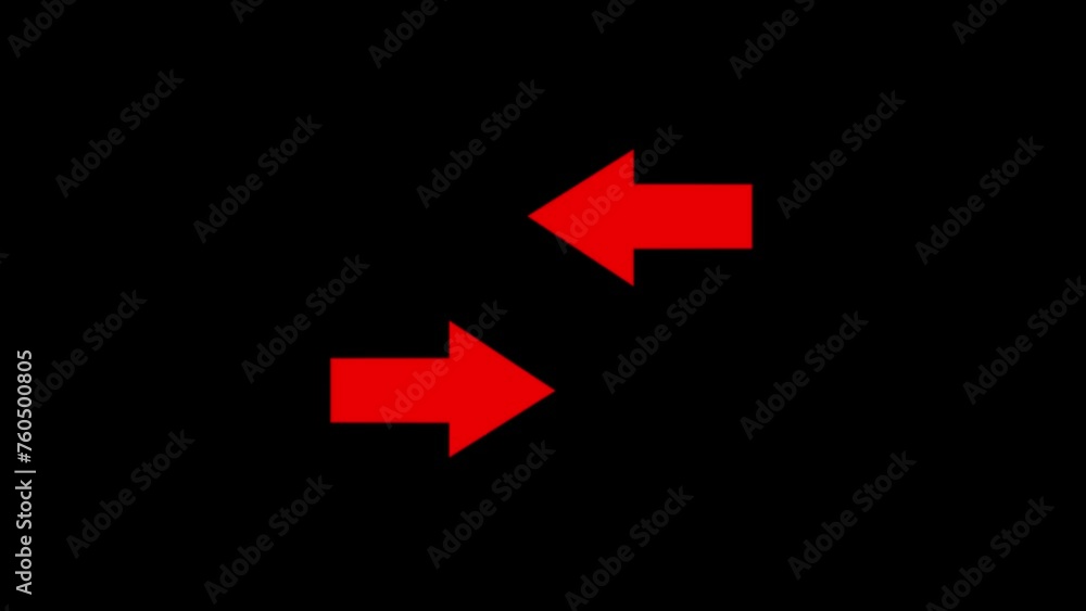 Poster arrow loading icon animation.