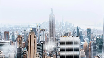 Naklejka premium Photographing minimalist cityscapes with essential elements for striking urban views