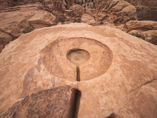 High Place of Sacrifice in Petra Archeological Site, Jordan