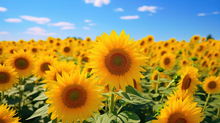 Fototapeta premium sunflower in the filed.