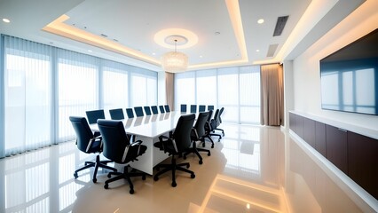 Fototapeta premium modern office interior with chairs