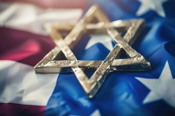 Jewish American heritage month background illustration