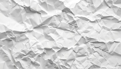 White crumpled paper texture   ideal for enhancing artistic background design projects
