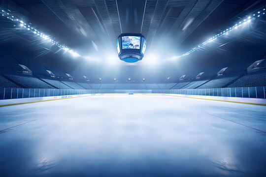 Hockey Championship Stadium. AI technology generated image