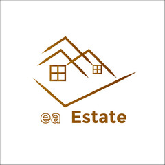 vector real estate logo design 