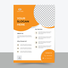 Flyer template layout vector design. Corporate business annual report, poster, Corporate Presentation, Flyer, Layout modern with Geometric shape