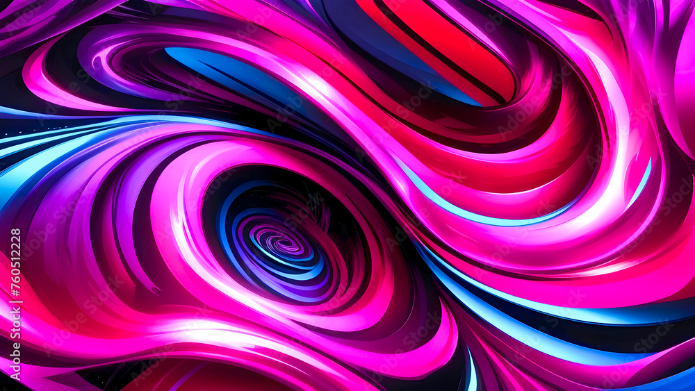 Poster psychedelic pattern background magenta color
