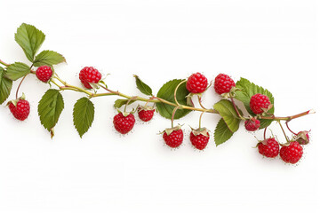 berries on a white background