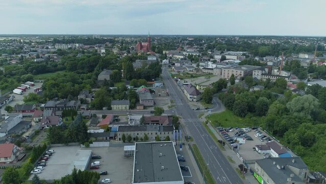 Beautiful Panorama Housing Estate Zgierz Aerial View Poland