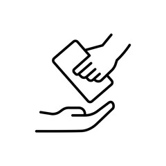 Give outline icons, minimalist vector illustration ,simple transparent graphic element .Isolated on white background