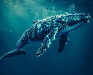 Brain-computer interfaces enabling communication with whales, leading to ocean conservation breakthroughs