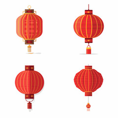 Traditional Chinese lanterns lamp lampion set