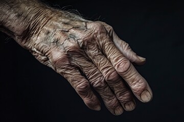 Fototapeta premium Aging Hand With Wrinkles