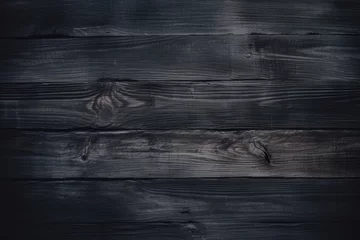 Zelfklevend Fotobehang black wood texture backgrounds © Alexei