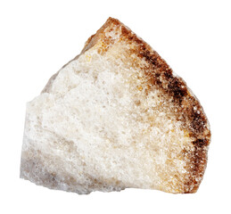 specimen of natural raw quartzite mineral cutout