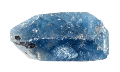 natural raw blue sapphire crystal cutout